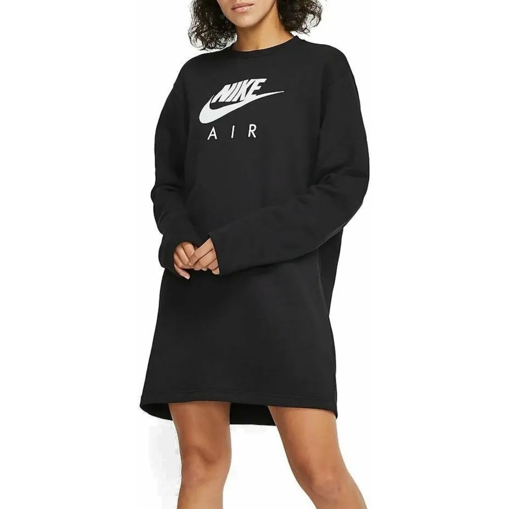 NIKE Air Women's Dress Fleece Black White Athleisure XS NWT